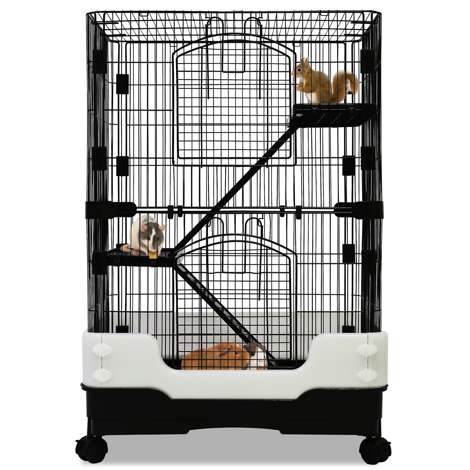 avery fisher hall third tier box 25" Three-Tier Small Animal Cage W25P-3F – Homey Pet Official