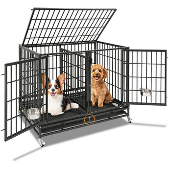 42" Stackable Dog Crate with Divider 43S (Extra Height)