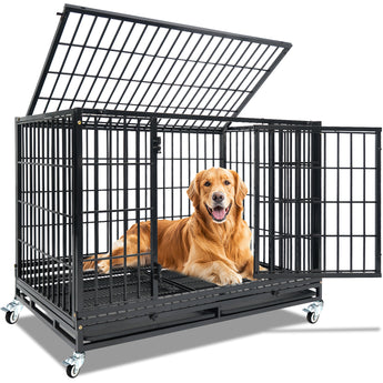 47" Indestructible Dog Crate for XL/XXL Dogs 471D01