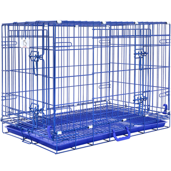 30" Collapsible Blue Dog Crate