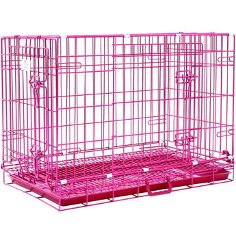 30" Collapsible Pink Dog Crate
